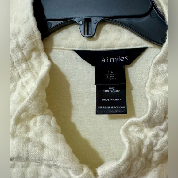 Ali Miles cream 3/4 sleeve blazer size PL - Picture 2 of 4